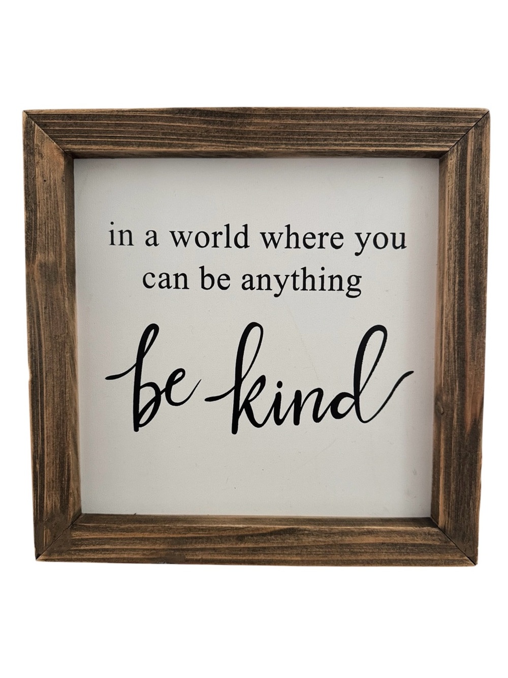 Rustic Farmhouse Wall Art Set Be Kind Grateful Heart Wood Signs - Picture 5 of 8